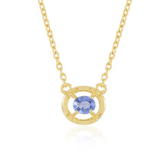 Collar en plata con Zafiro azul Ceylon