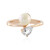 Anillo en plata con Perla beige Freshwater