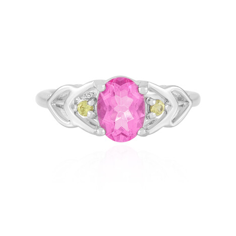 Zilveren ring met een roze kwarts