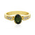 Ceylon Green Zircon Silver Ring