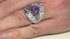 Zilveren ring met een Uruguay amethist (de Melo Essence)