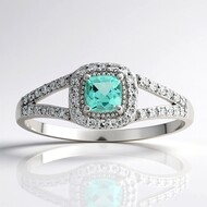 Bague en or et Tourmaline Paraiba du Brésil (AMAYANI)