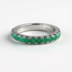 Anello in argento con Smeraldo Socoto