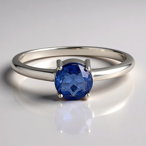 Anello in argento con Fluorite Cangiante