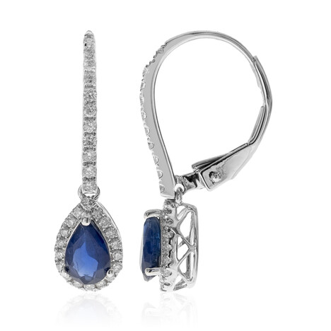 Orecchini in oro con Zaffiro Ceylon Blu (CIRARI)