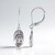Boucles d'oreilles en argent et Topaze rose d'Ouro Preto
