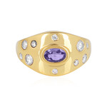 Anello in argento con Tanzanite