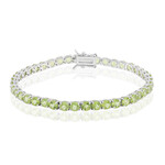 Brazalete en plata con Peridoto de Birmania