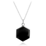 Collana in argento con Onice Nero