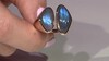 Zilveren ring met een Blauwe Minary Labradoriet (KM by Juwelo)