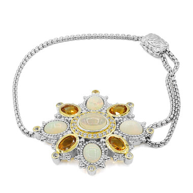 Zilveren armband met een Welo-opaal (Dallas Prince Designs)
