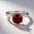 Anello in argento con Rubino del Madagascar