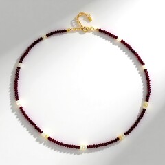 Collana in argento con Rubino Mozambico