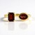 Anello in argento con Granato Mozambico