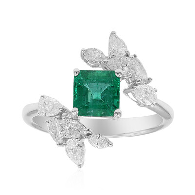 Anello in oro con Smeraldo Zambia AAA (CIRARI)