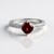 Anello in argento con Granato Mozambico