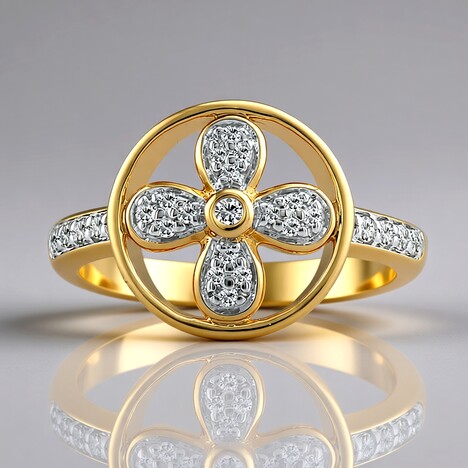 Anello in oro con Diamante SI1 (G) (Annette)