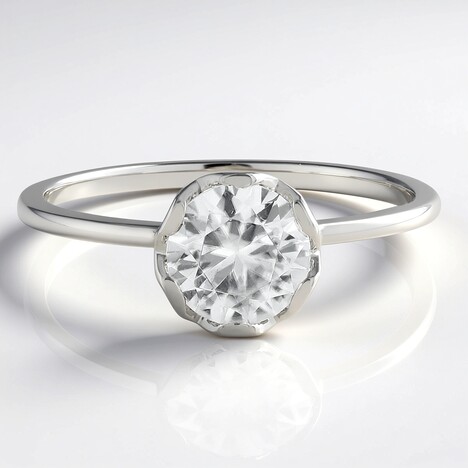 Anello in oro con Zircone