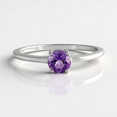 Anello in argento con Ametista Uruguay