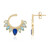 Blue Quartz Silver Earrings