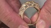 Zilveren ring met witte topaasstenen