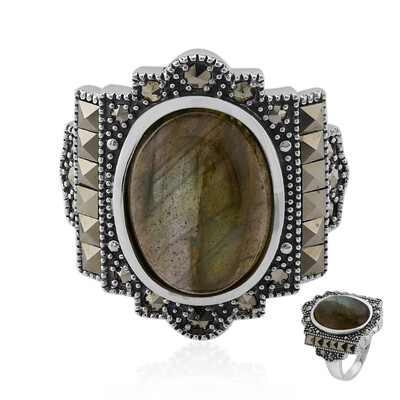 Anello in argento con Labradorite (Annette classic)