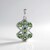 Pendentif en argent et Apatite verte
