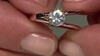 Zilveren ring met een zirkoon (Adela Silber)