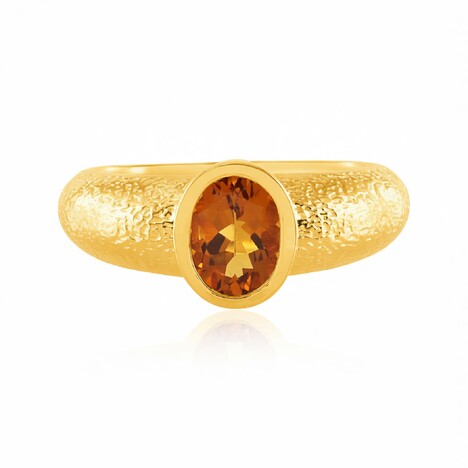 Bague en argent et Citrine Madère (de Melo Essence)