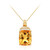 Gouden halsketting met een citrien (CIRARI)