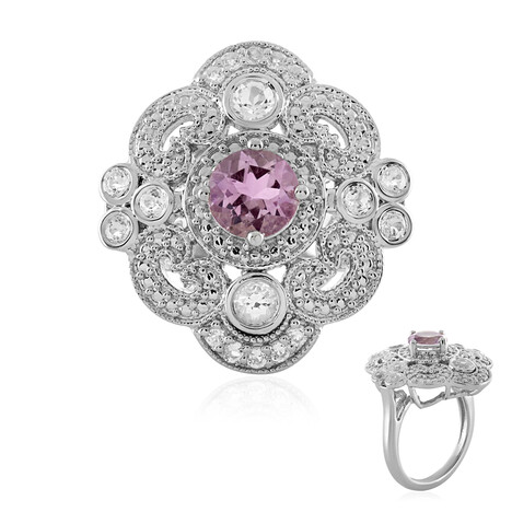 Anello in argento con Ametista Rose de France