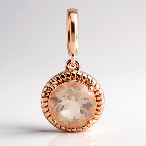Ciondolo in argento con Morganite Brasiliana
