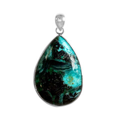 Ciondolo in argento con Gemma Silicea (Bali Barong)