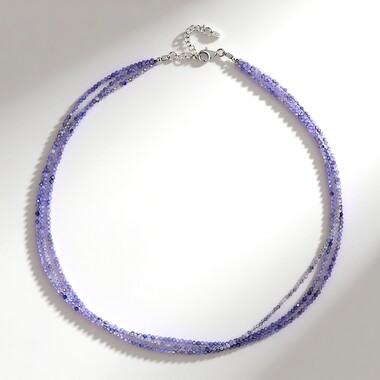 Tanzanite Silver Necklace