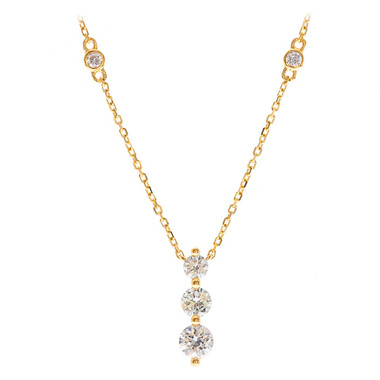 Collana in oro con Diamante SI1 (H) (CIRARI)