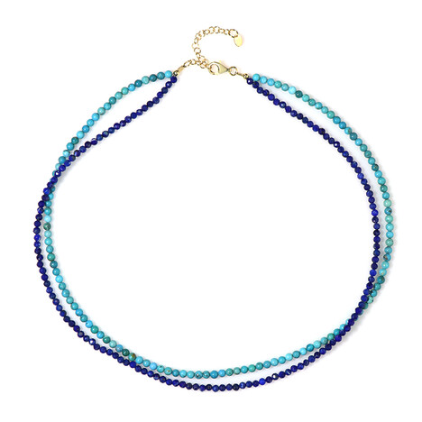 Edelstein-Silberhalskette