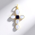 Ciondolo in argento con Pietra di Luna Bianca (Adela Silber)