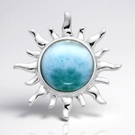 Ciondolo in argento con Larimar