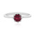 Anillo en plata con Rubí de Madagascar