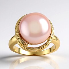Anello in argento con Perla Ming Porpora (TPC)