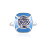 Anello in argento con Iolite del Madagascar