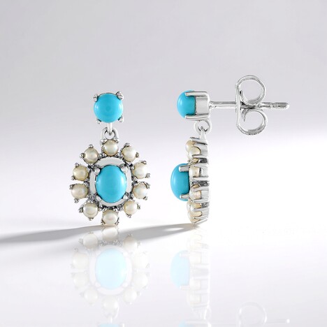 Orecchini in argento con Turchese Sleeping Beauty