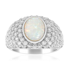 Australischer Opal-Silberring