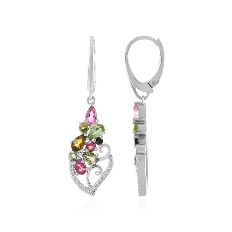 Pendientes en plata con Turmalina