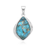 Ciondolo in argento con Mosaico turchese