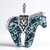 Ciondolo in argento con Ossidiana Fiocco di Neve (Desert Chic)