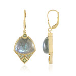 Orecchini in argento con Labradorite Verde Maniry (KM by Juwelo)