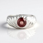 Anello in argento con Zircone Rosa (SAELOCANA)