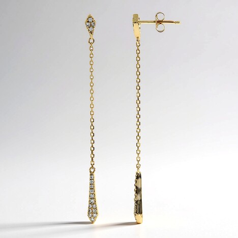 Orecchini in oro con Diamante SI2 (H)