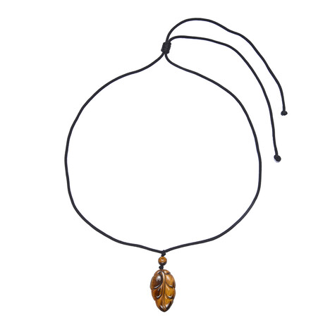 Collar con Ojo de tigre dorado